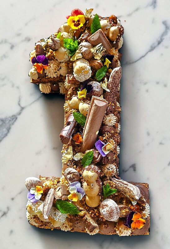 Number cake au chocolat